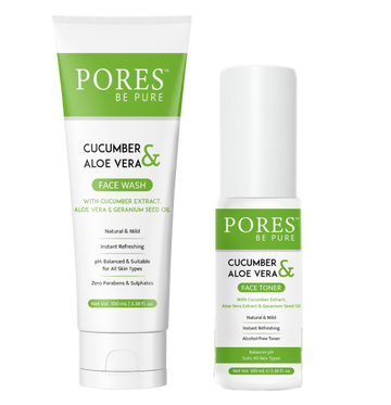 Cucumber & Aloe Vera Face Wash and Face Toner